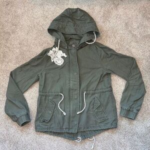 Anthropologie Daughters of the Liberation Green Utility Jacket Size‎ Small